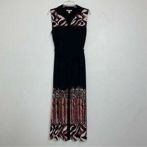 Dana Buchman Sleeveless Button Down Maxi Shirt Dress | Size Large